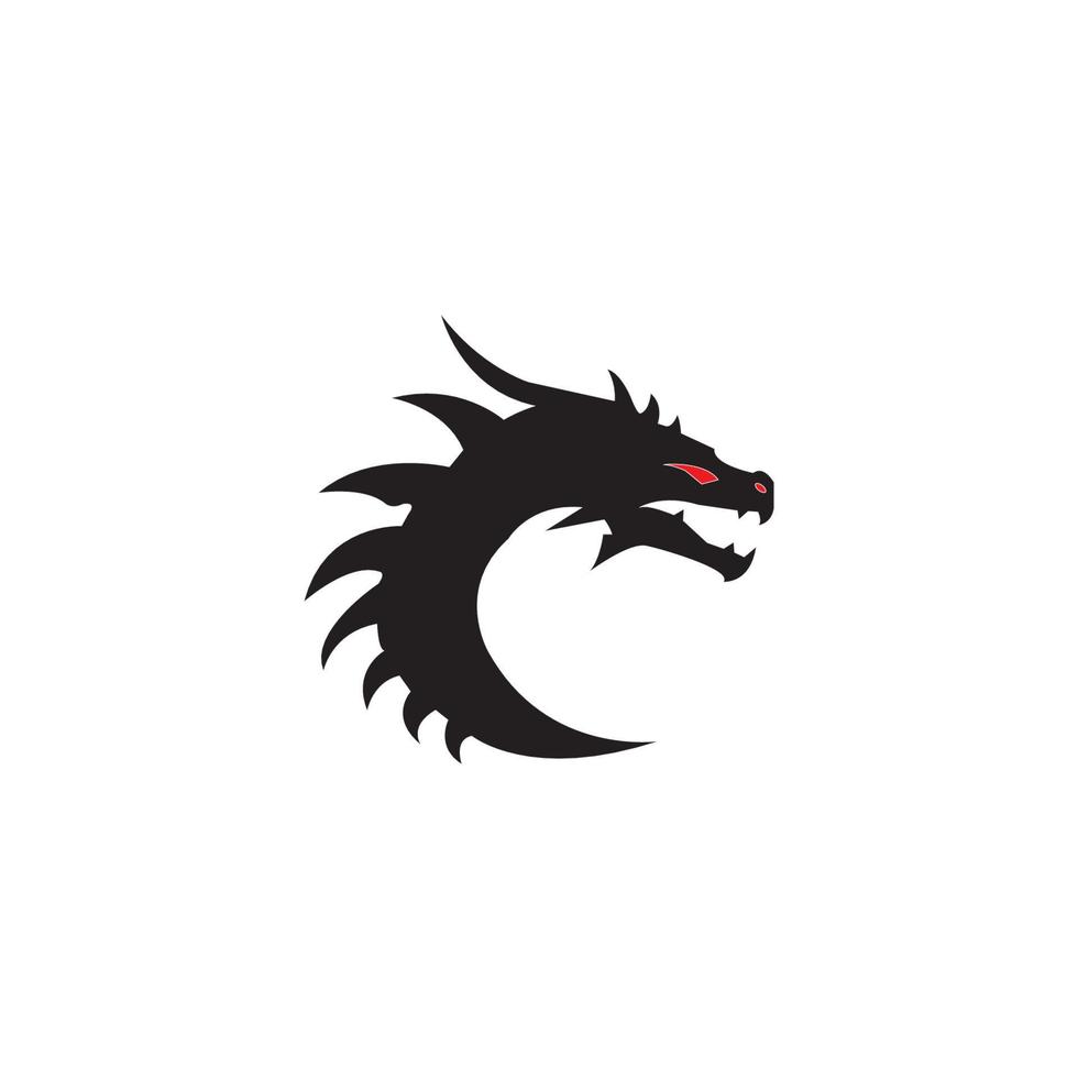 Dragon vector icon illustration