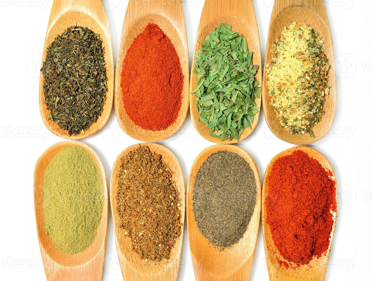 wooden spice spoons photo