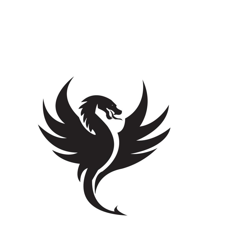 Dragon vector icon illustration