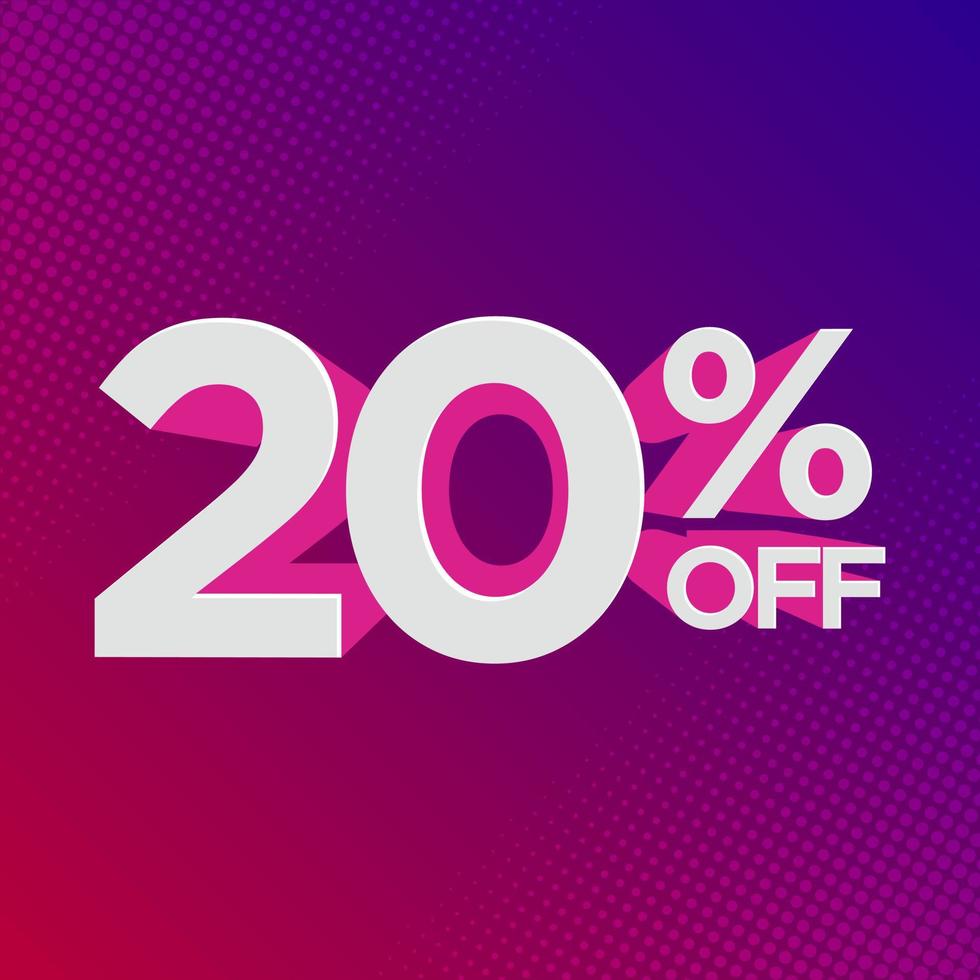 Percentage discount symbol vector