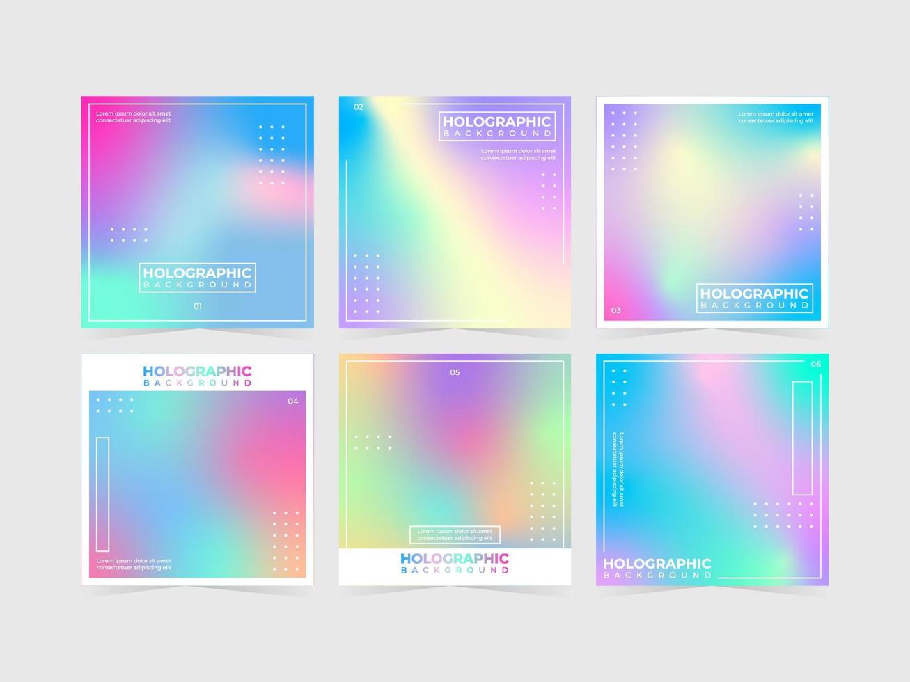 Holographic Background Collection vector