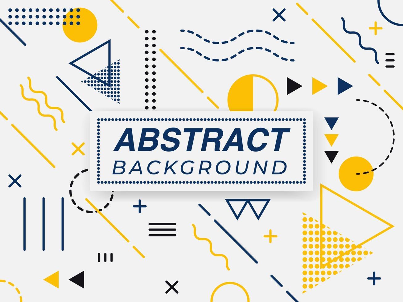 Flat Geometric Abstract Background vector