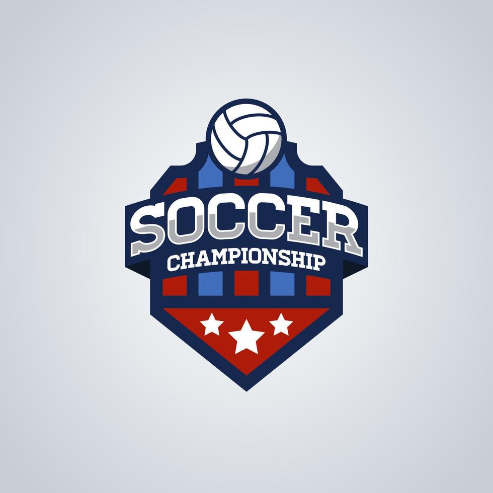 Soccer Football Badge Design Templates vector