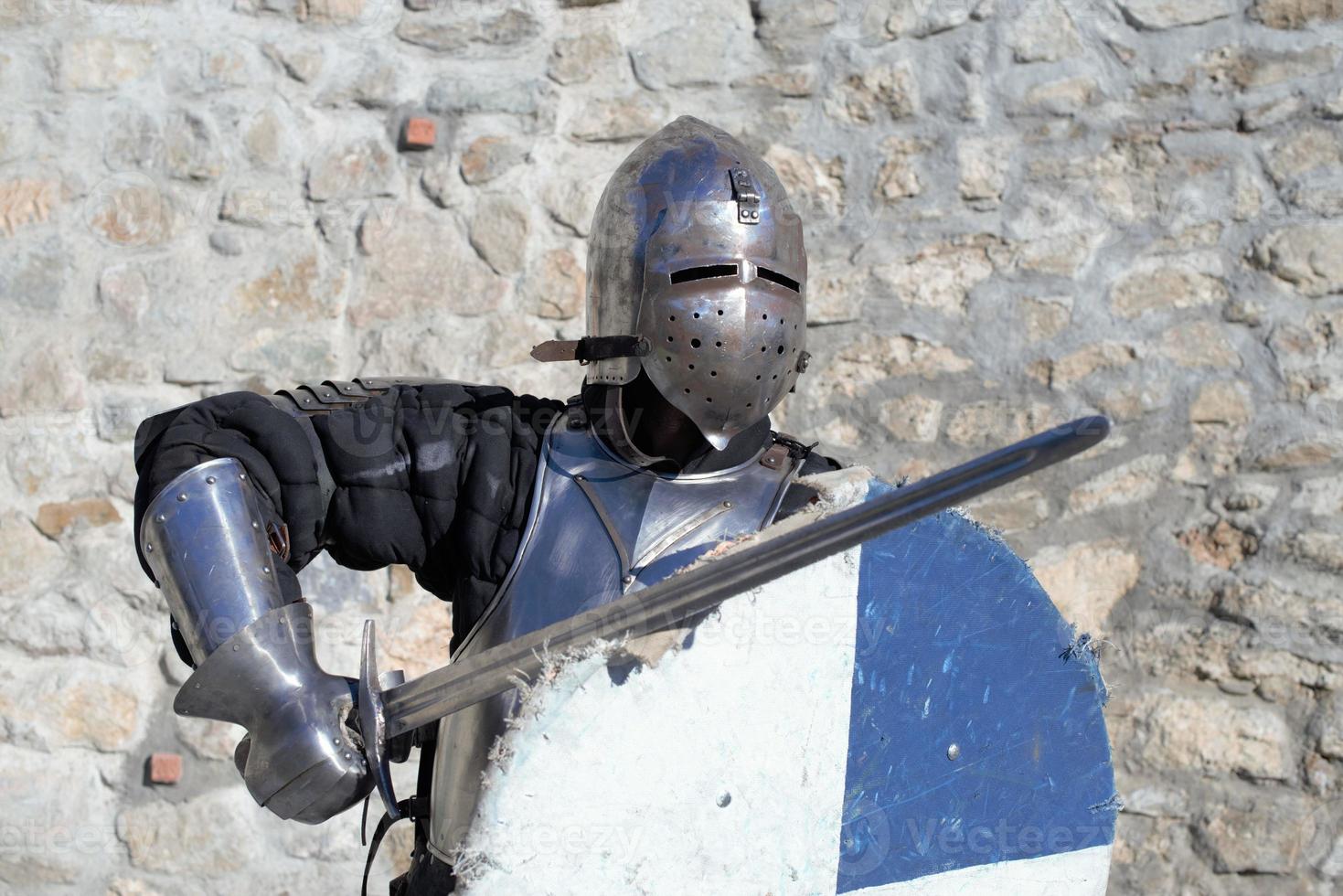 medieval armor swordsman photo