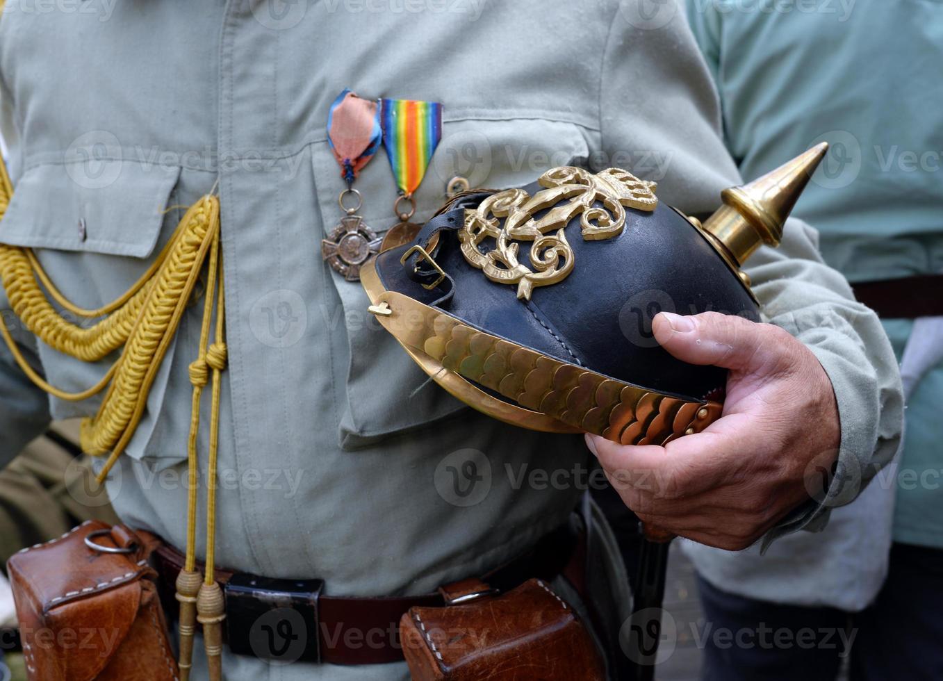 first World War helmet photo