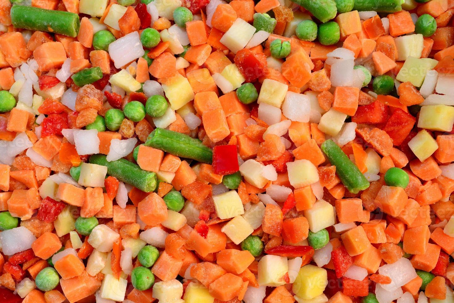 mezcla de verduras congeladas foto