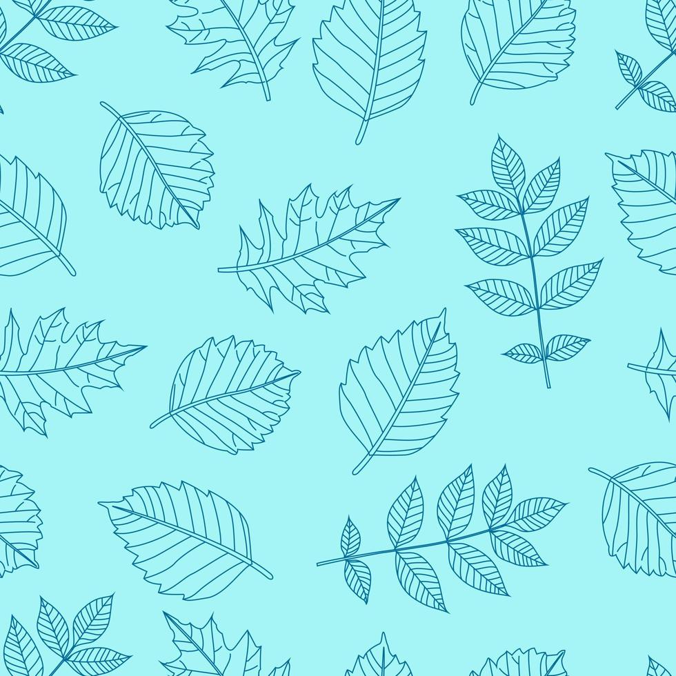 Tropical leaves, jungle leaves seamless floral pattern background vector