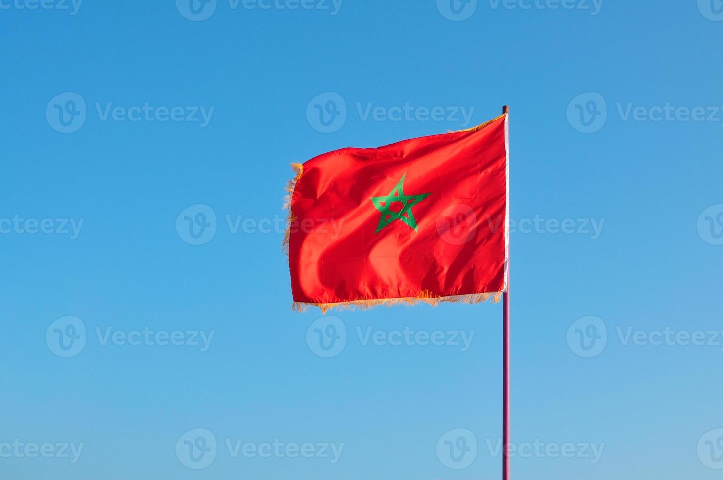 morocco pole flag photo