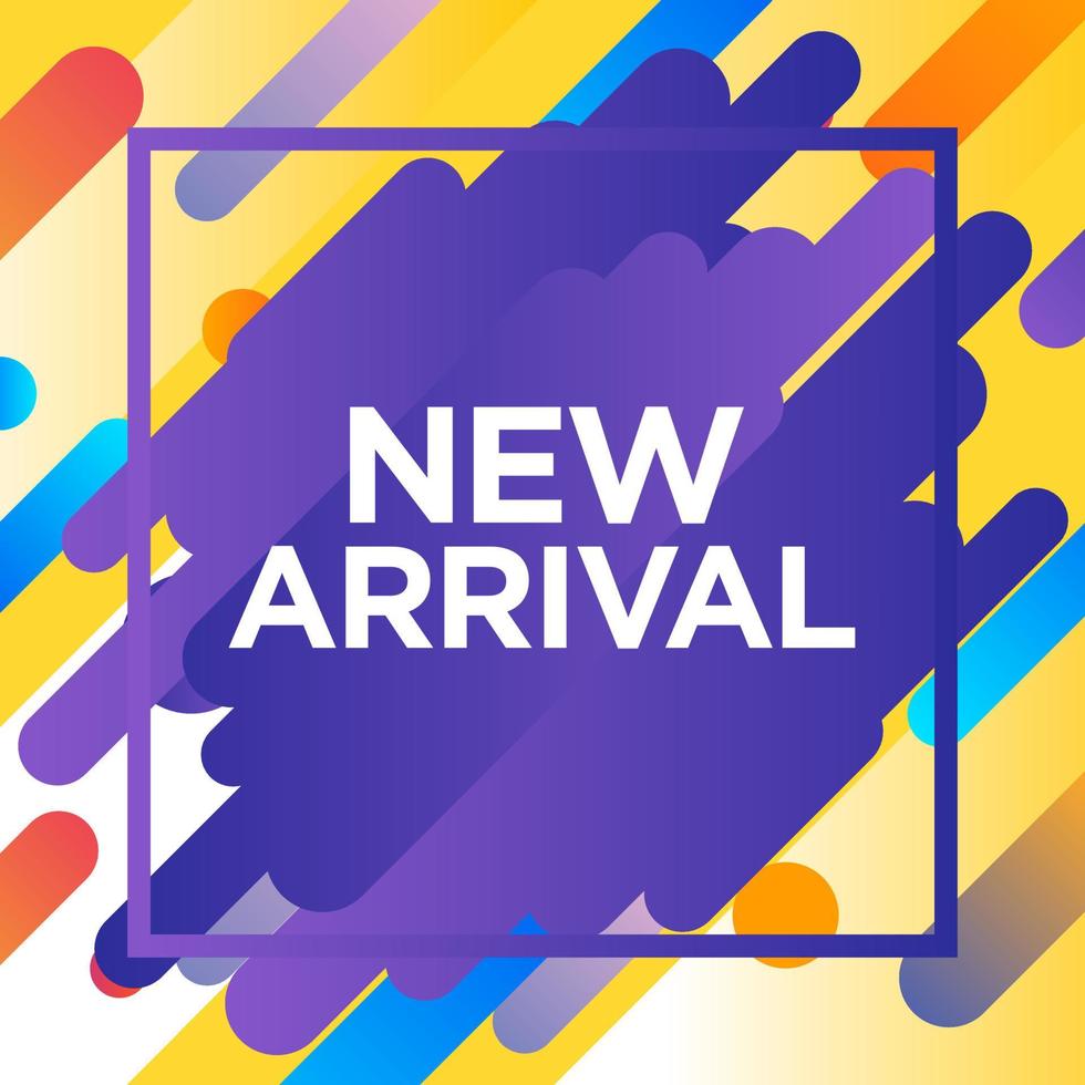 New arrivals web banner template vector