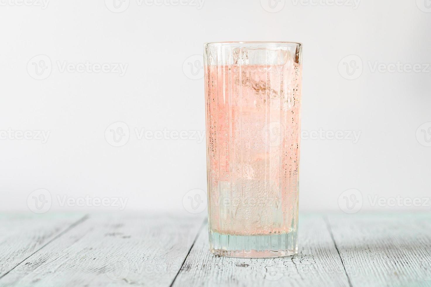 Pink gin cocktail photo