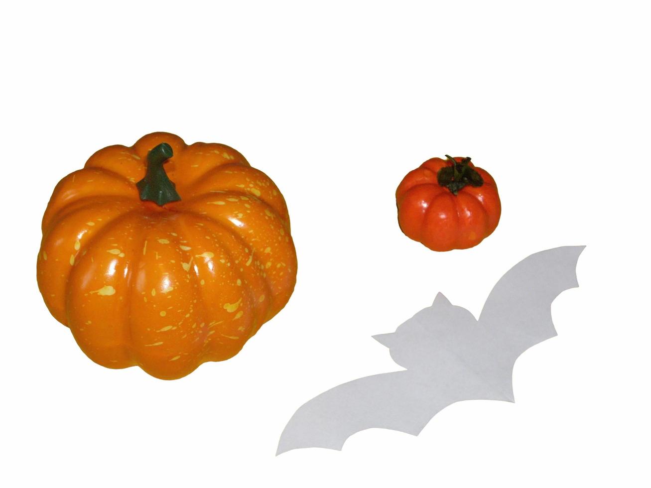 Halloween pumpkin on the traditional vegetable photo