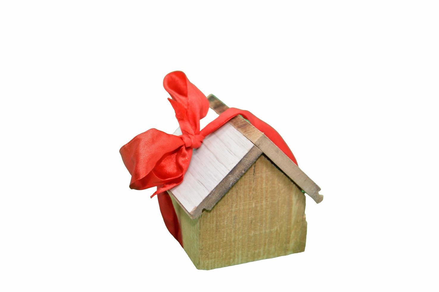 Small wooden gift a the house photo