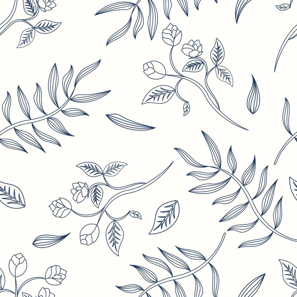 Floral seamless pattern vector