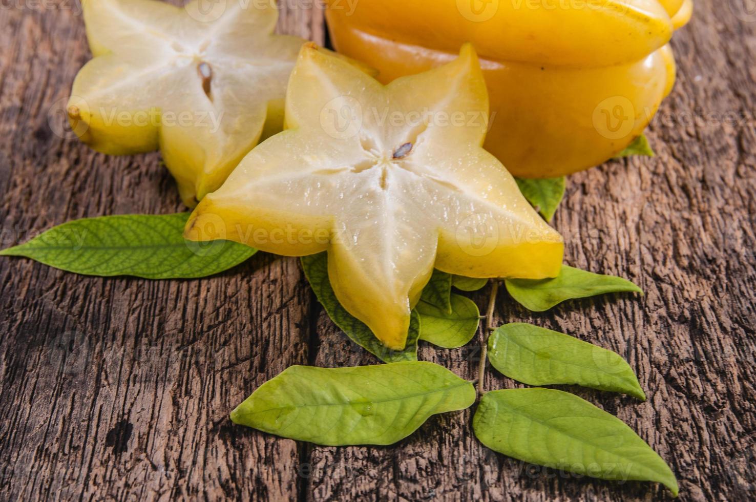 star fruit half cut of star apple tropical fruit photo