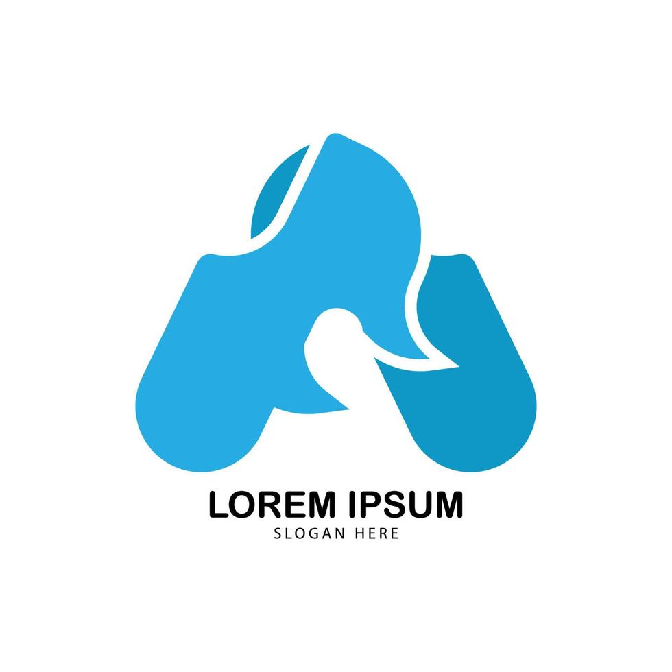 Letter A logotype with modern concept. design vector