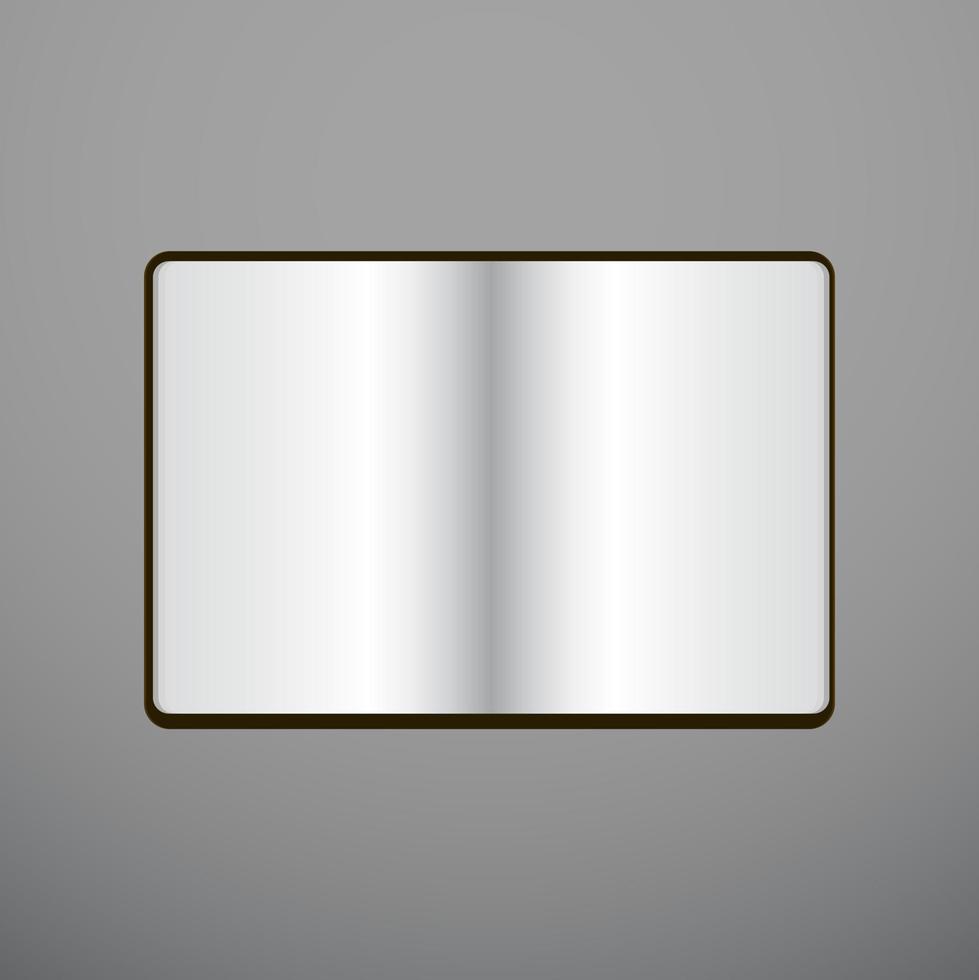 Open notebook vector illustration