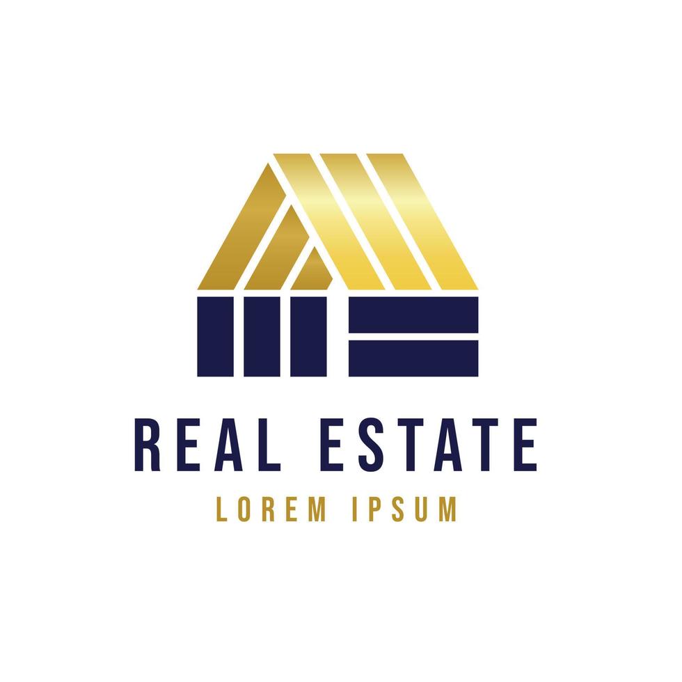 Real estate and home buildings logo template vector