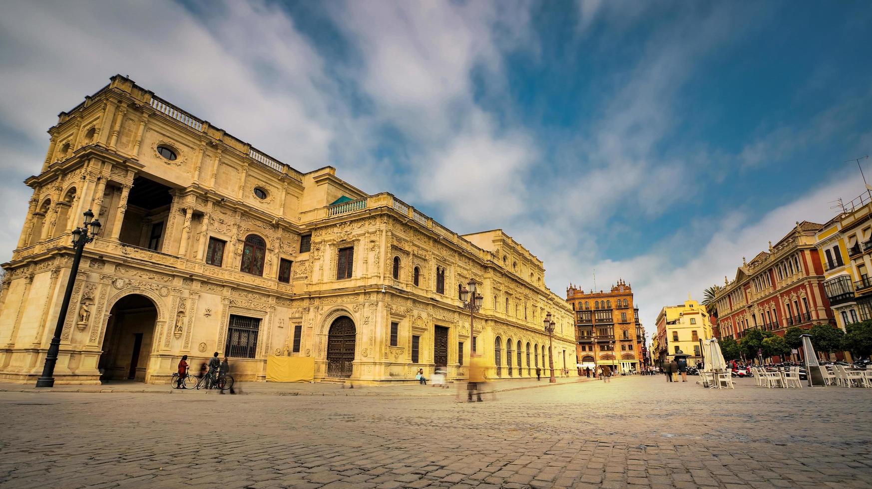 Seville, Spain - February 7th, 2020 - XXX Beautiful Architecture in Seville City Center, Spain. photo