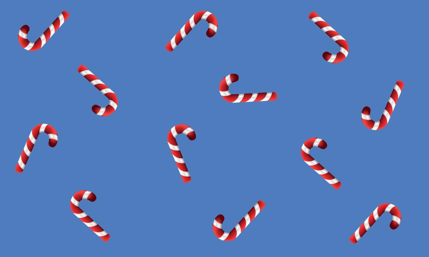 Illustration of candy pattern with 3d effect vector