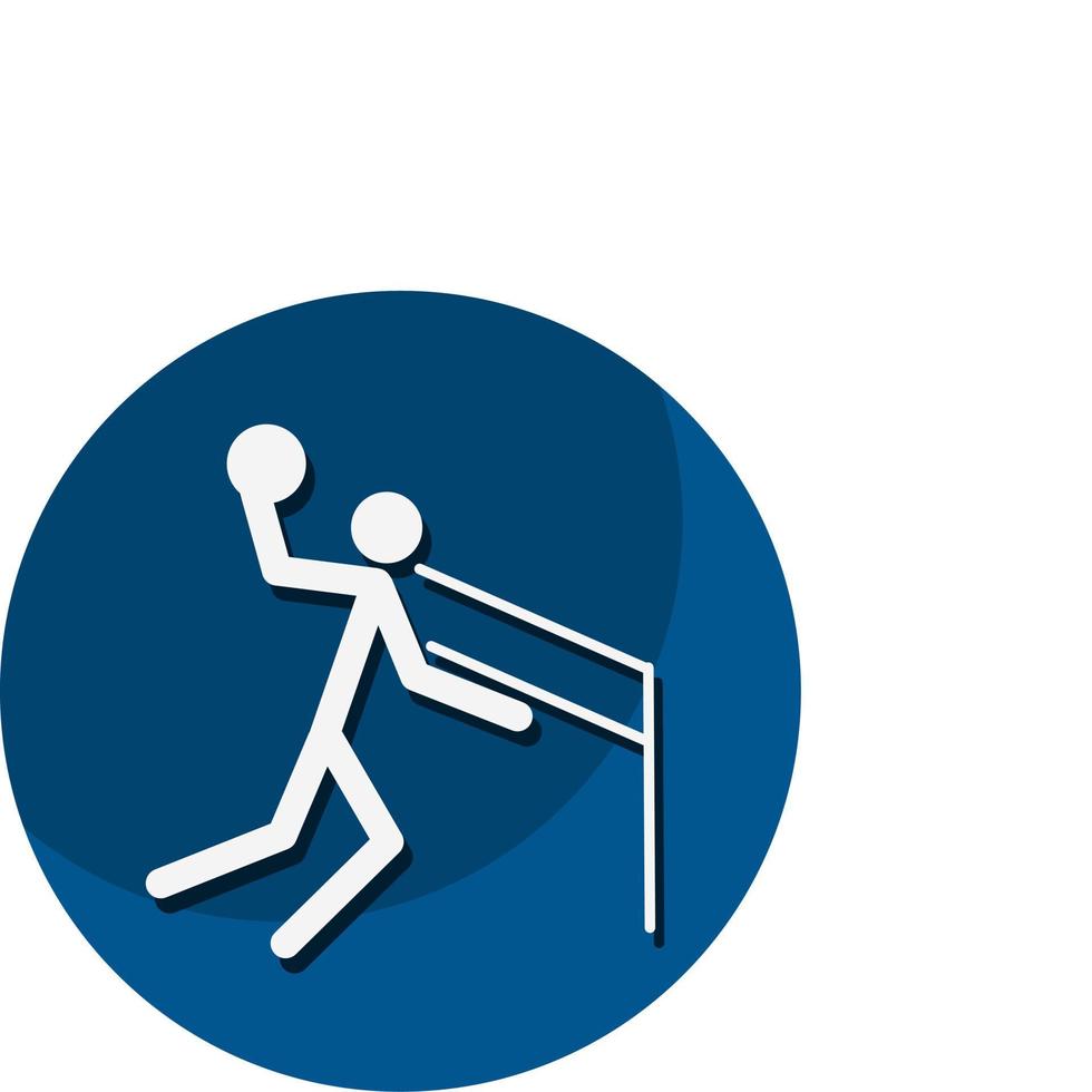 Volleyball icon. A symbol dedicated to sports and games. Vector illustrations.