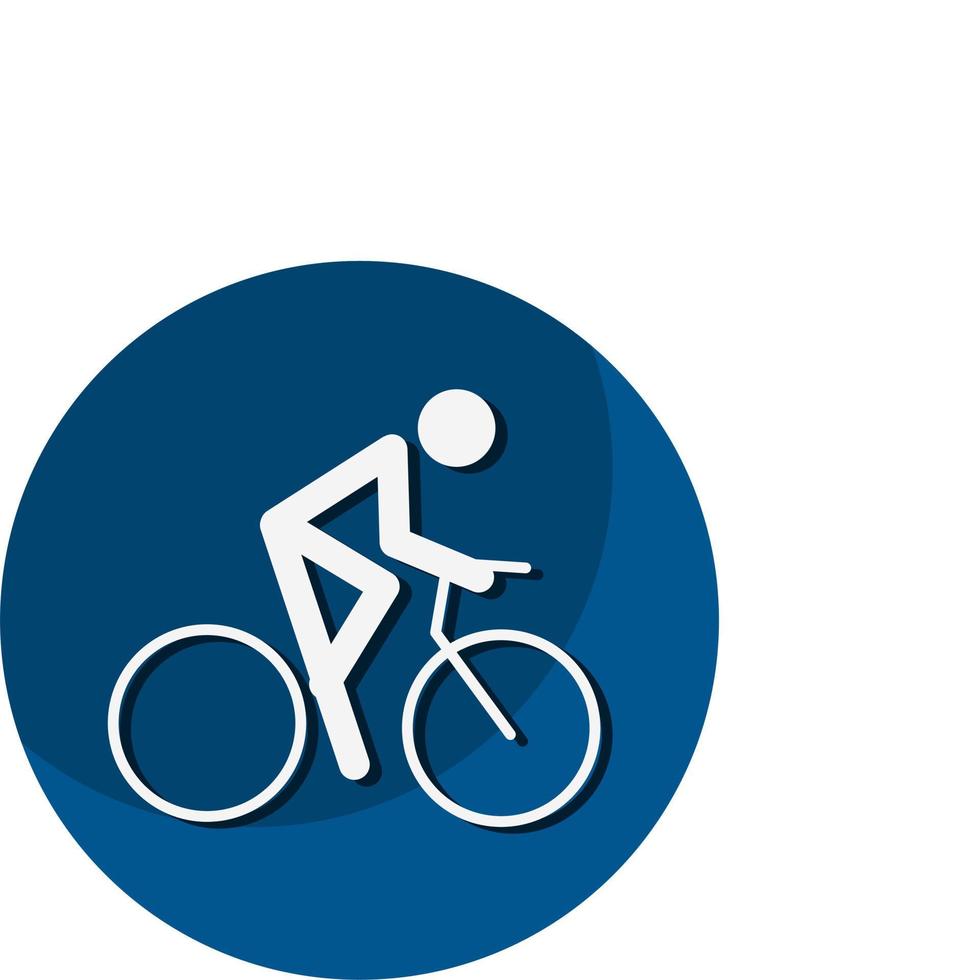 icono de ciclismo. un símbolo dedicado a los deportes y los juegos. ilustraciones vectoriales. vector