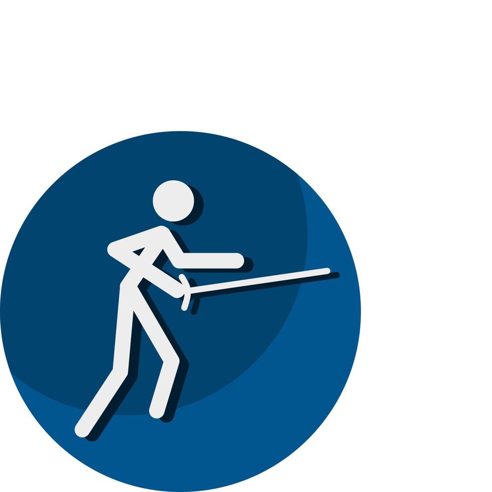 Fencing icon. A symbol dedicated to sports and games. Vector illustrations.