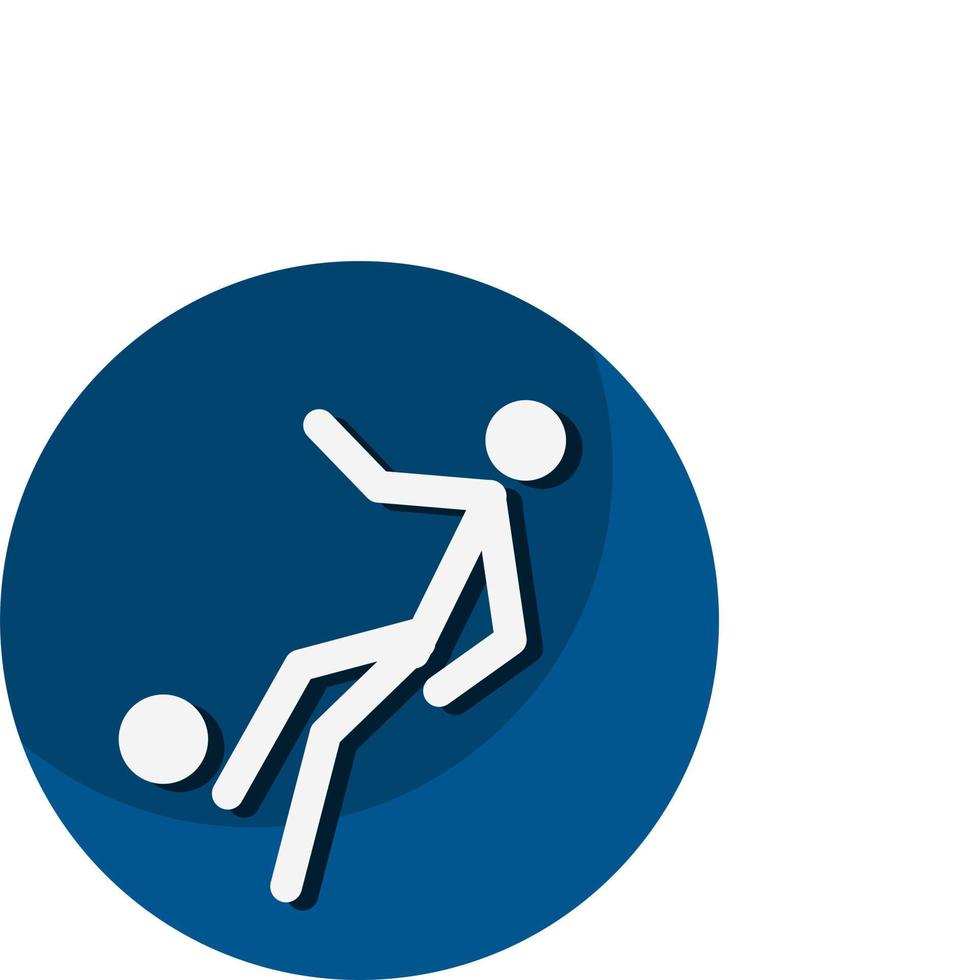 Football icon. A symbol dedicated to sports and games. Vector illustrations.