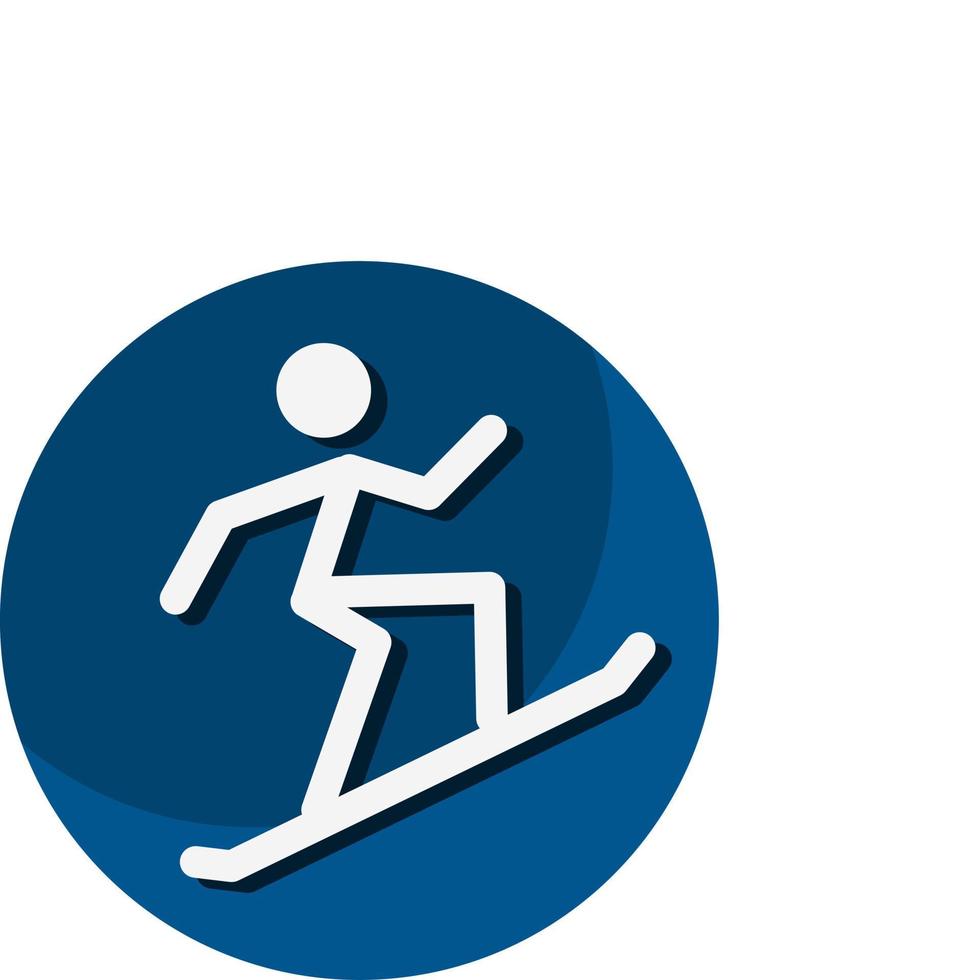 Snowboarding icon. A symbol dedicated to sports and games. Vector illustrations.