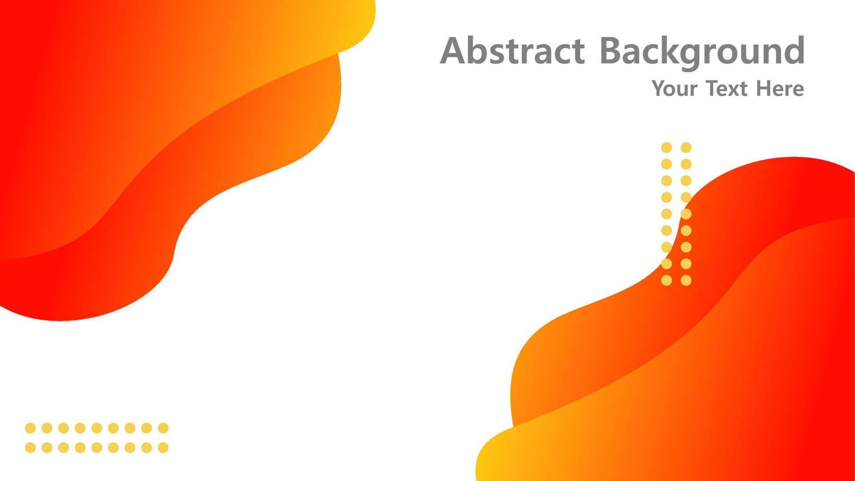 fondo abstracto. elementos naranjas con gradiente fluido. composición de formas dinámicas. vector eps10