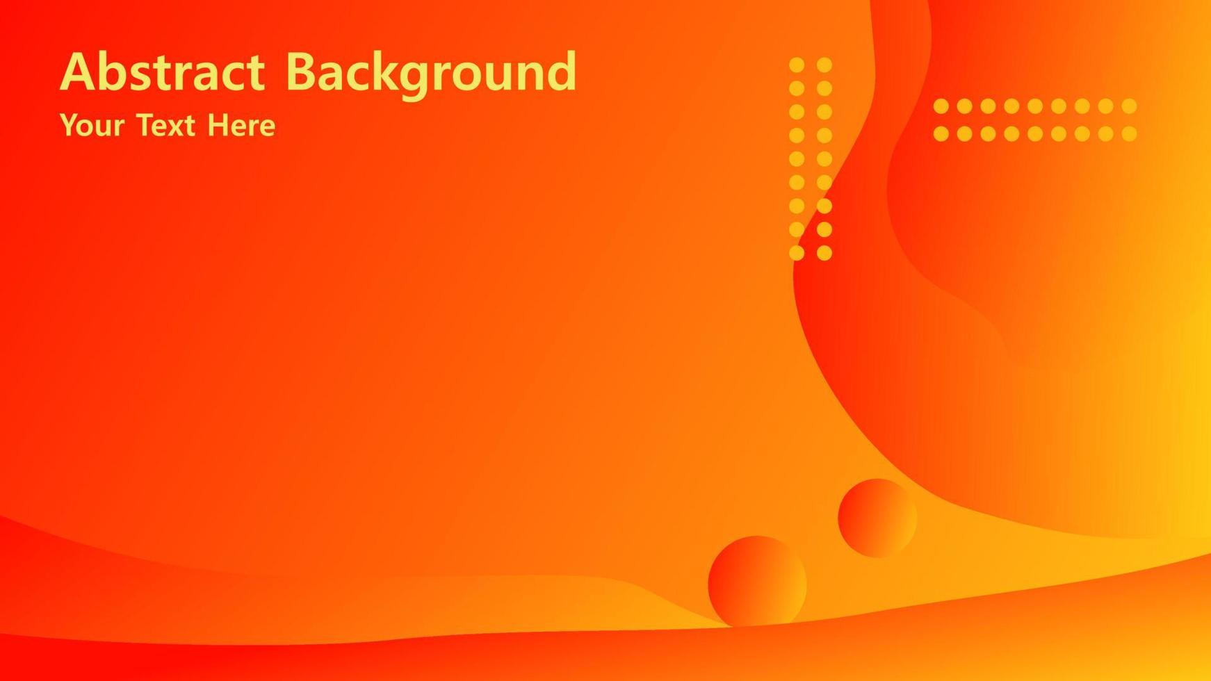 Abstract background. Orange elements with fluid gradient. Dynamic shapes composition. Eps10 vector