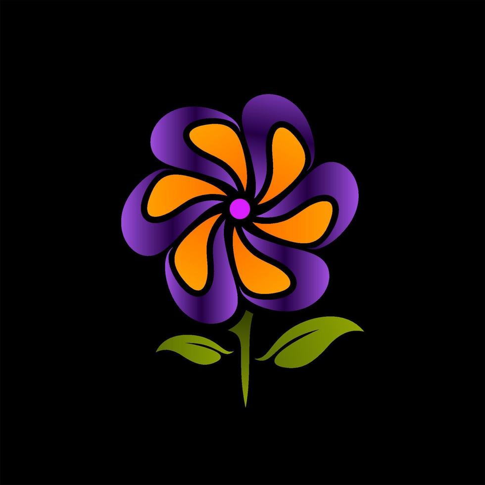 símbolos y logotipos florales únicos y de lujo vector