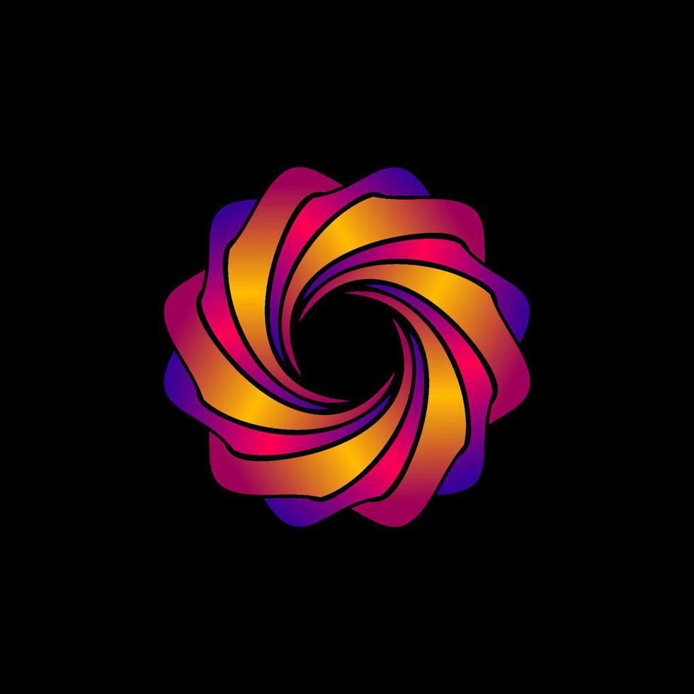 símbolos y logotipos florales únicos y de lujo vector