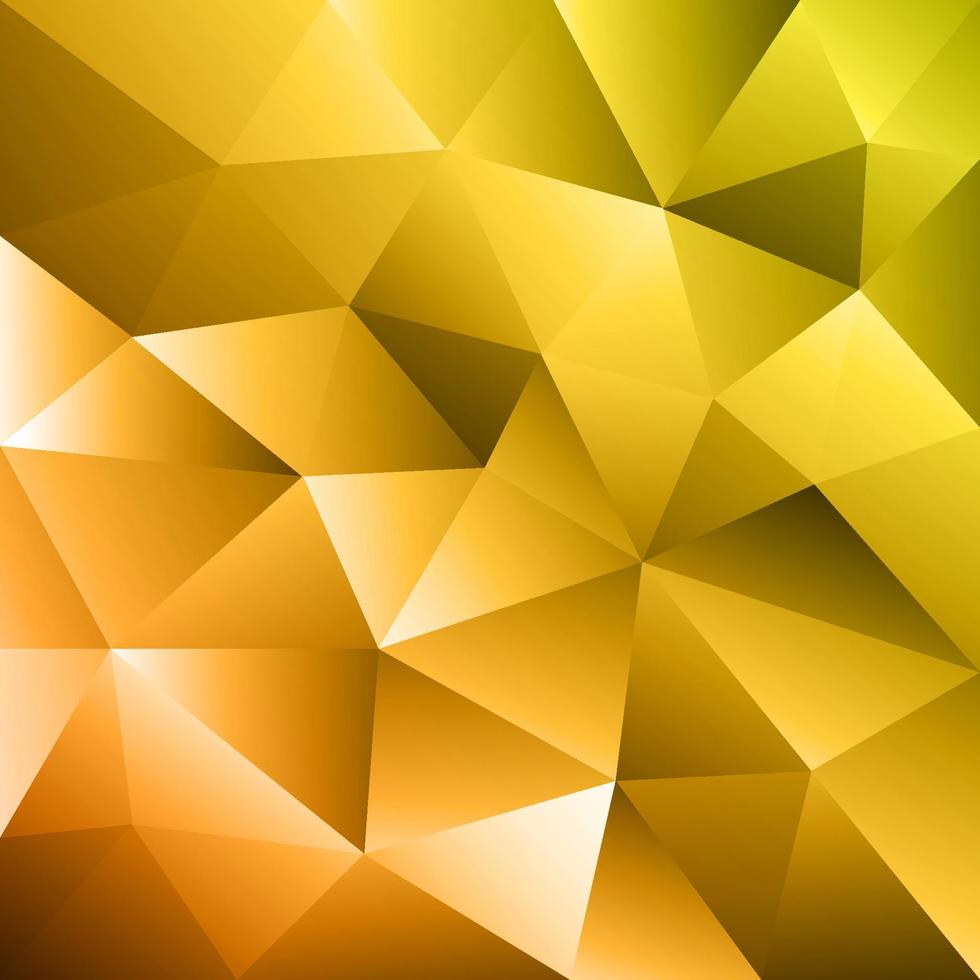 Abstract yellow triangle geometrical background. Gold pattern. vector