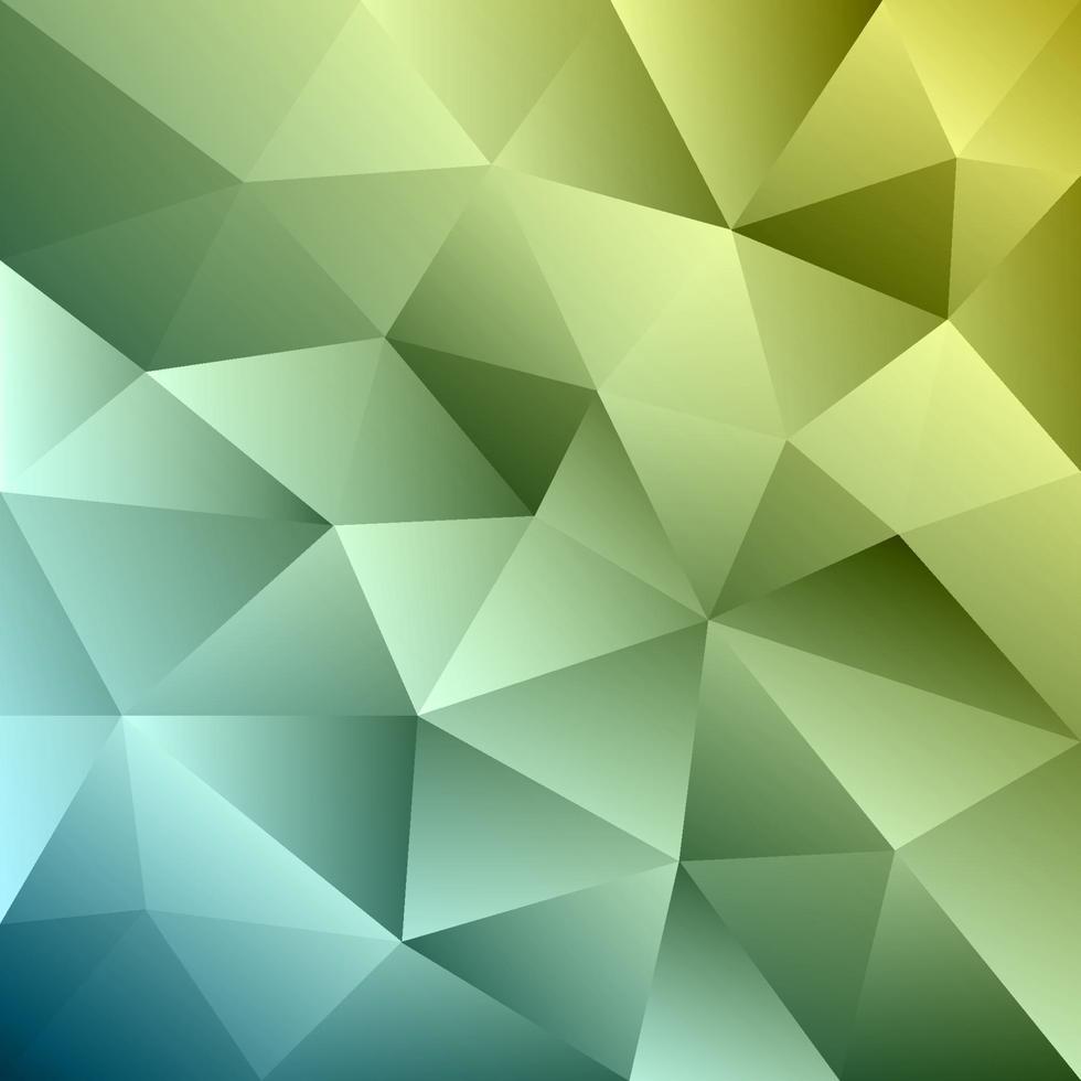 Abstract green triangle geometrical background. vector