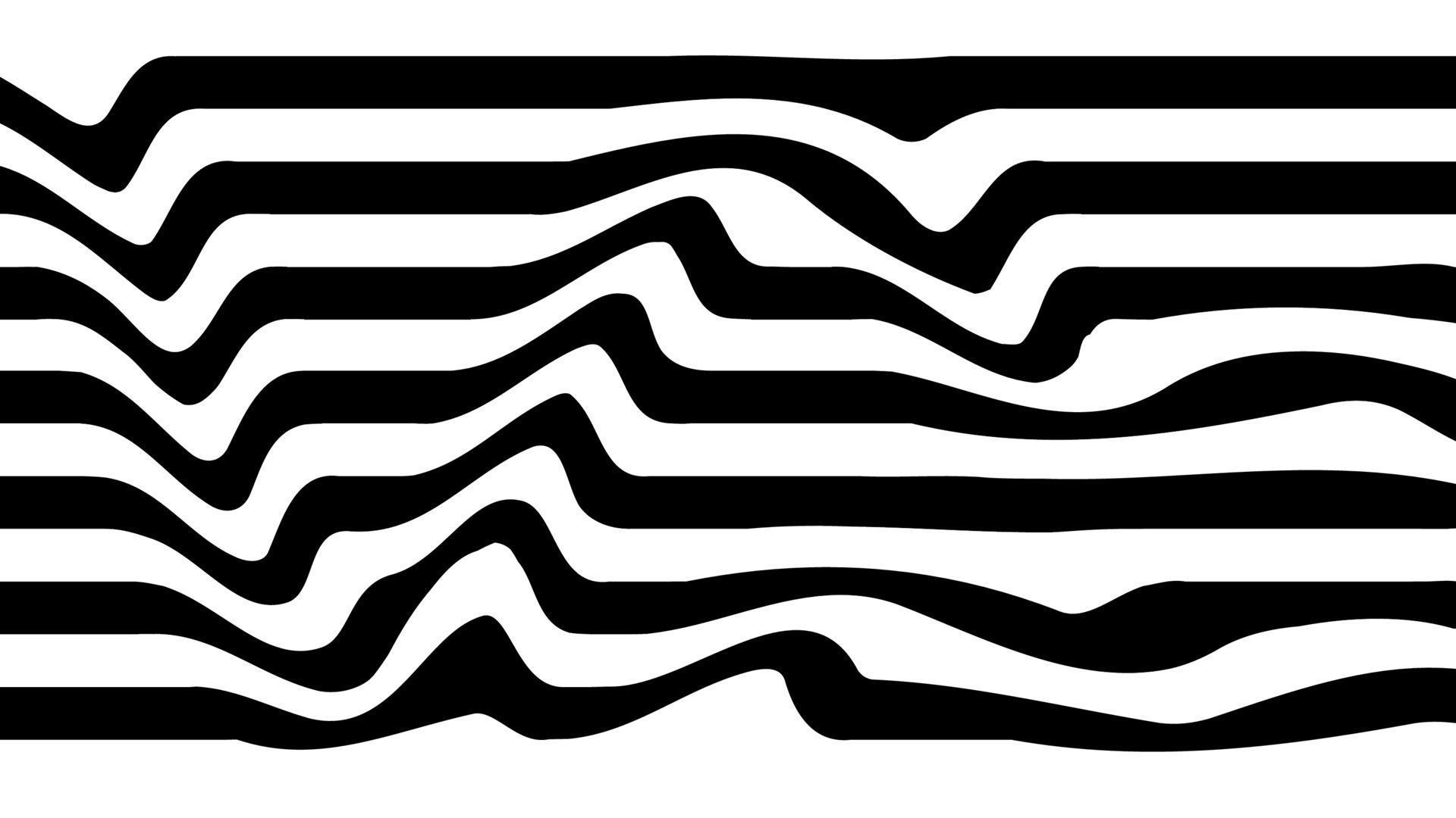 Abstract black and white stripped background. Glitch print