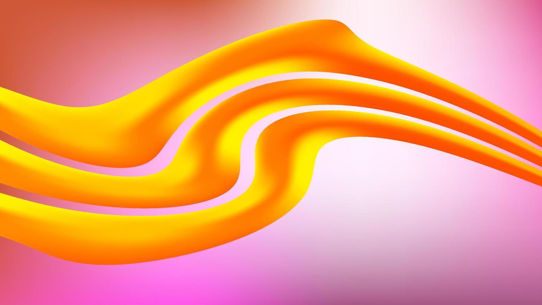 Colorful blurred background with wave. Modern abstract gradient card. Business poster. vector