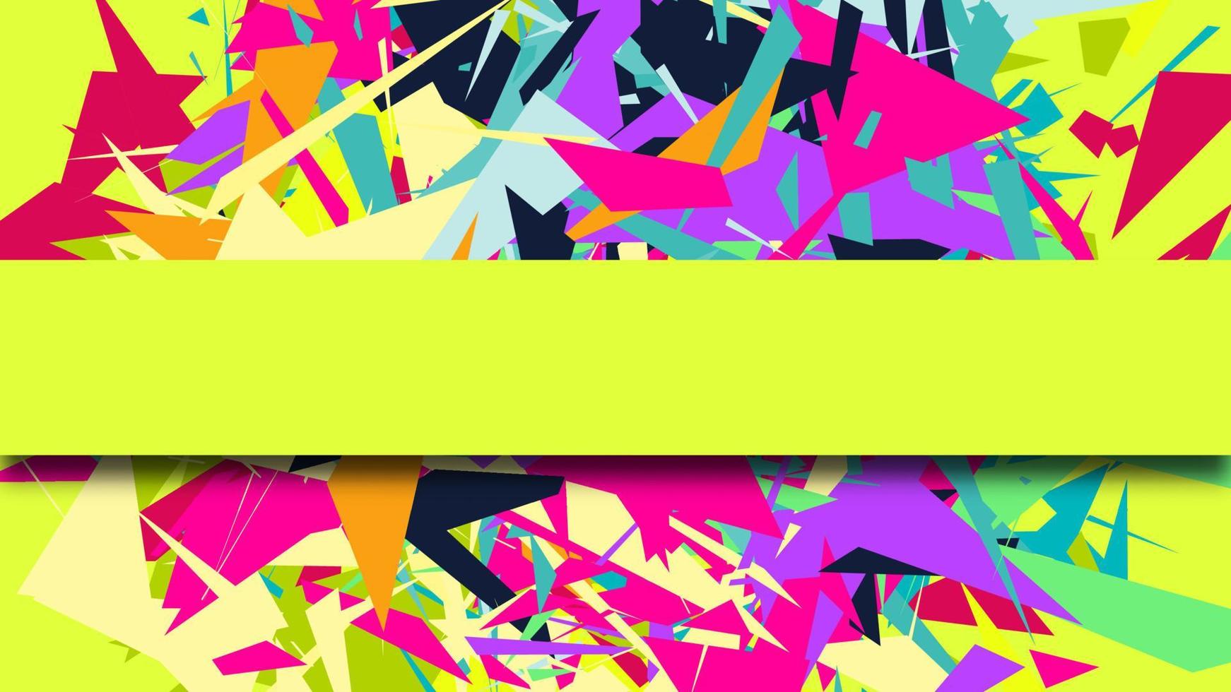 Abstract background with colorful chaotic triangles, polygons. vector