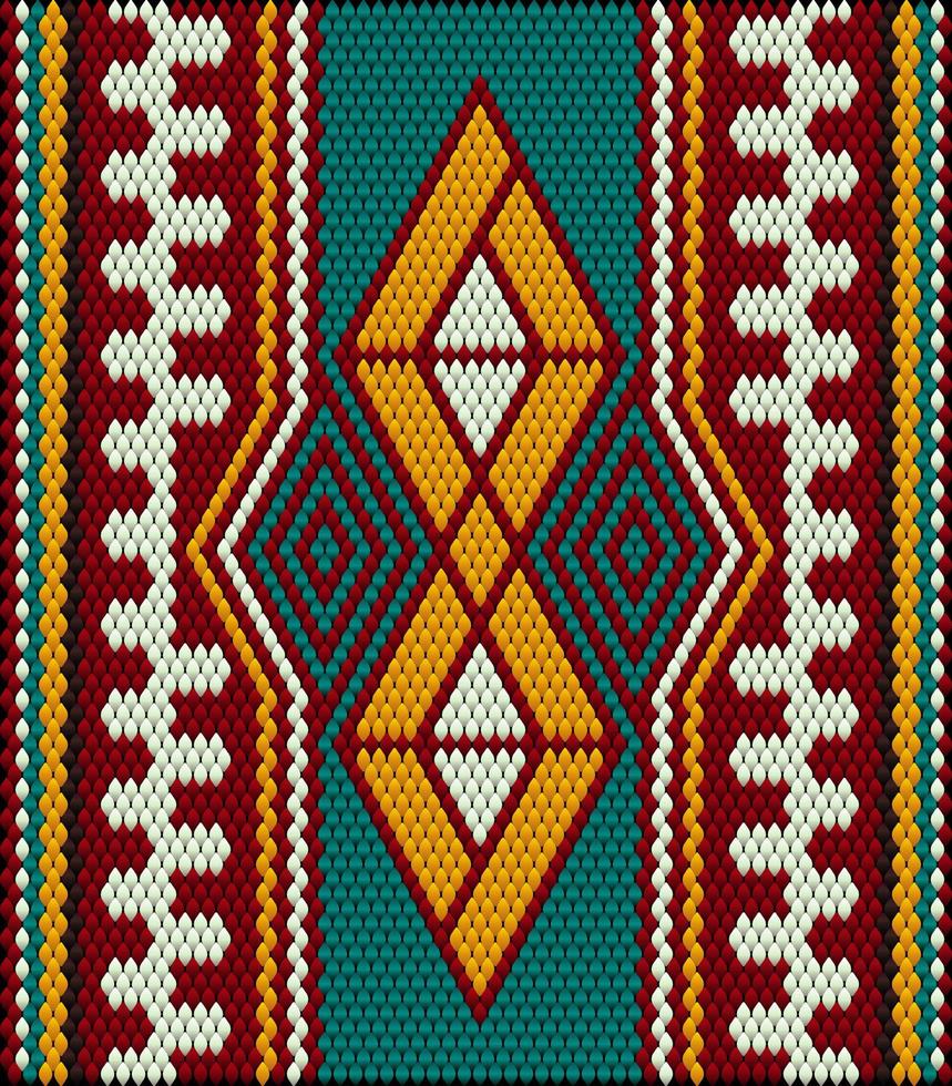 Ornament  is made in bright, juicy, perfectly matching colors. Ornament, mosaic, ethnic, folk pattern. vector