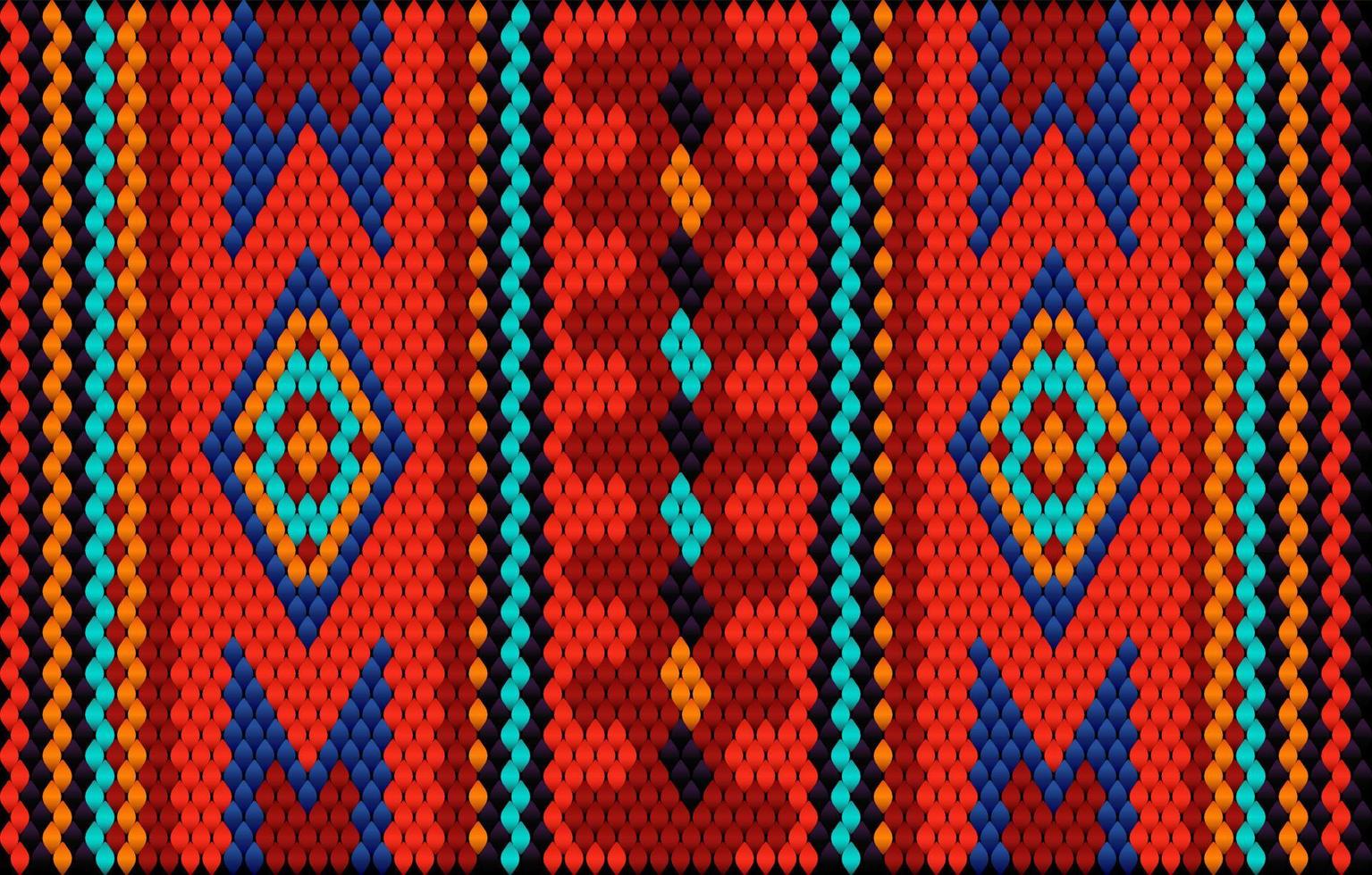Traditional ethnic ornament for use on fabrics, tiles, ceramics and other interior details. vector
