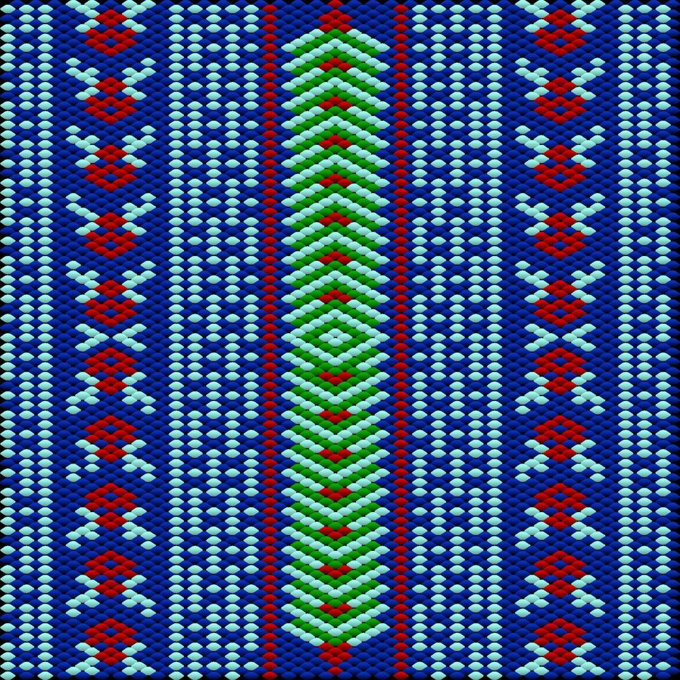 New Year, Christmas, winter, festive pixel pattern. vector