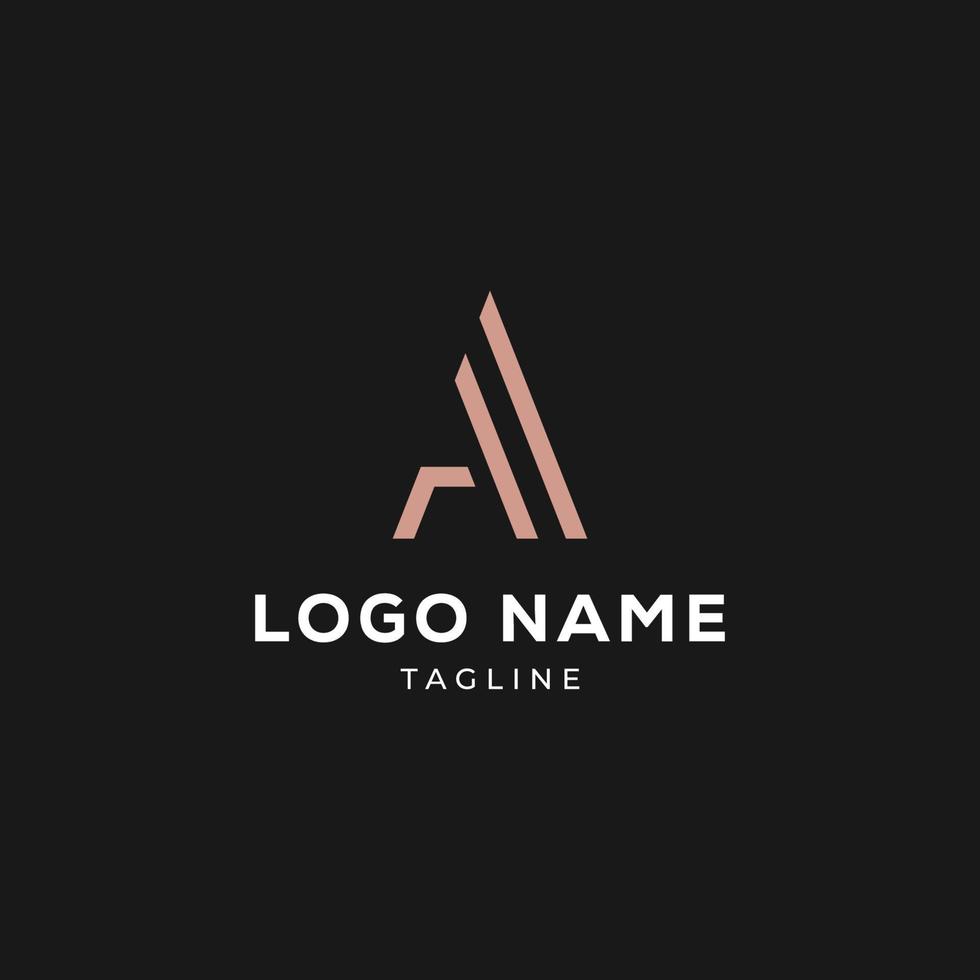 Letter AA line logo design. Linear creative minimal monogram symbol. Universal elegant vector emblem. Premium business logotype. Graphic alphabet symbol for corporate identity