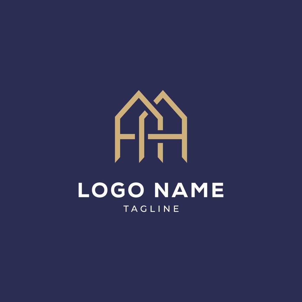 diseño de logotipo letra aa línea. símbolo de monograma mínimo creativo lineal. emblema de vector elegante universal. logotipo de empresa premium. símbolo del alfabeto gráfico para la identidad corporativa