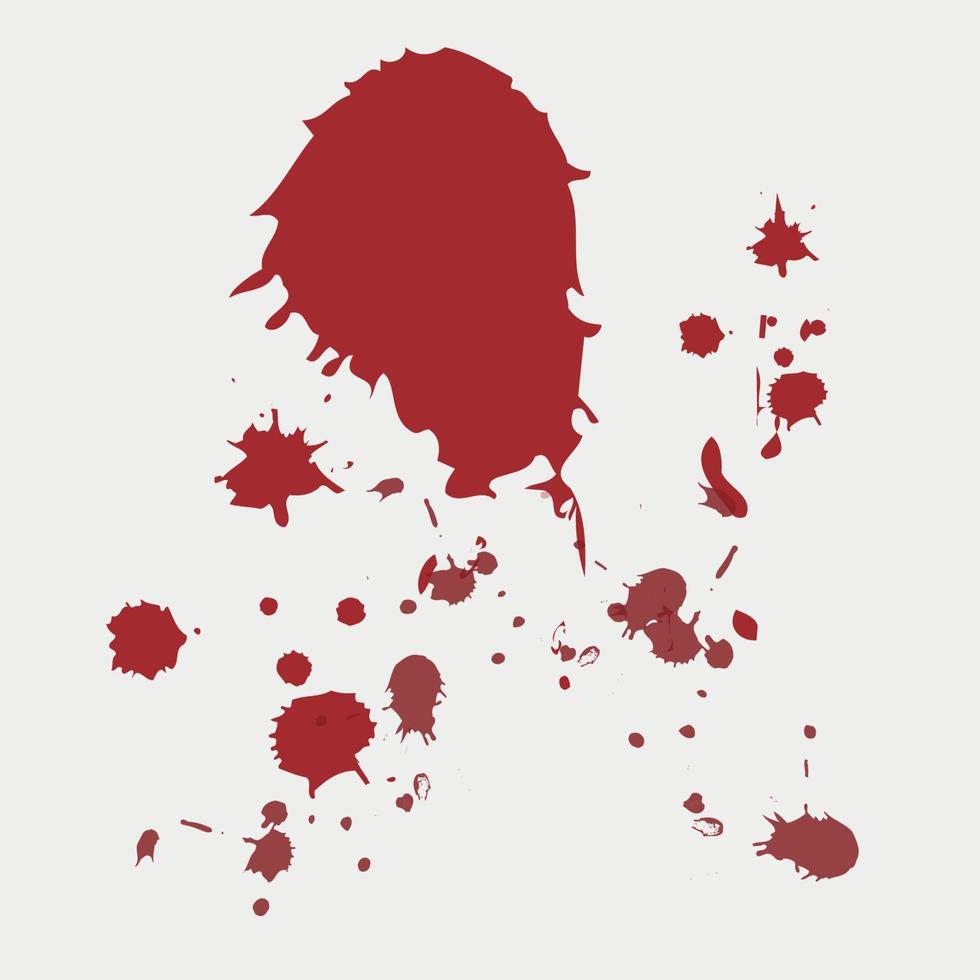 Fondo de ilustración de vector de arte de salpicaduras de sangre roja