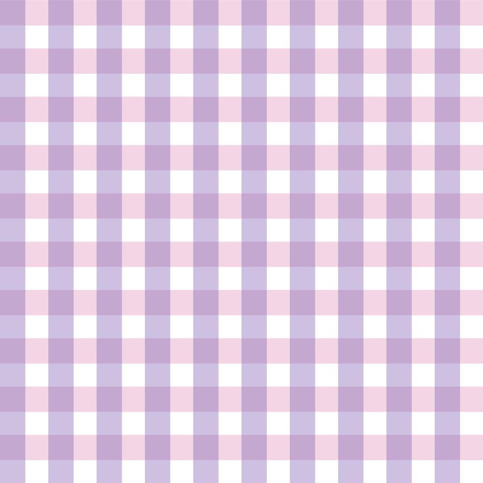 Purple Tartan pastel cute Background vector