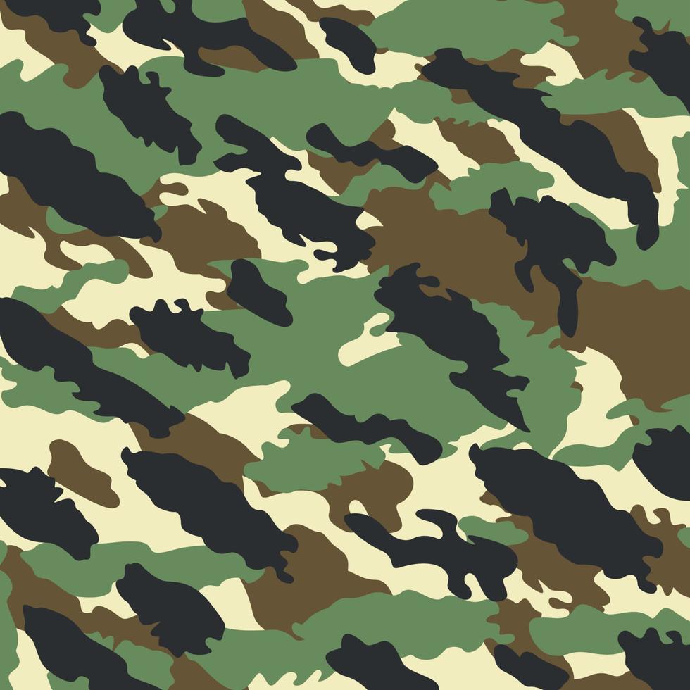 soldier camouflage stripe woodland jungle leaves pattern military background suitable for print cloth and packaging vector