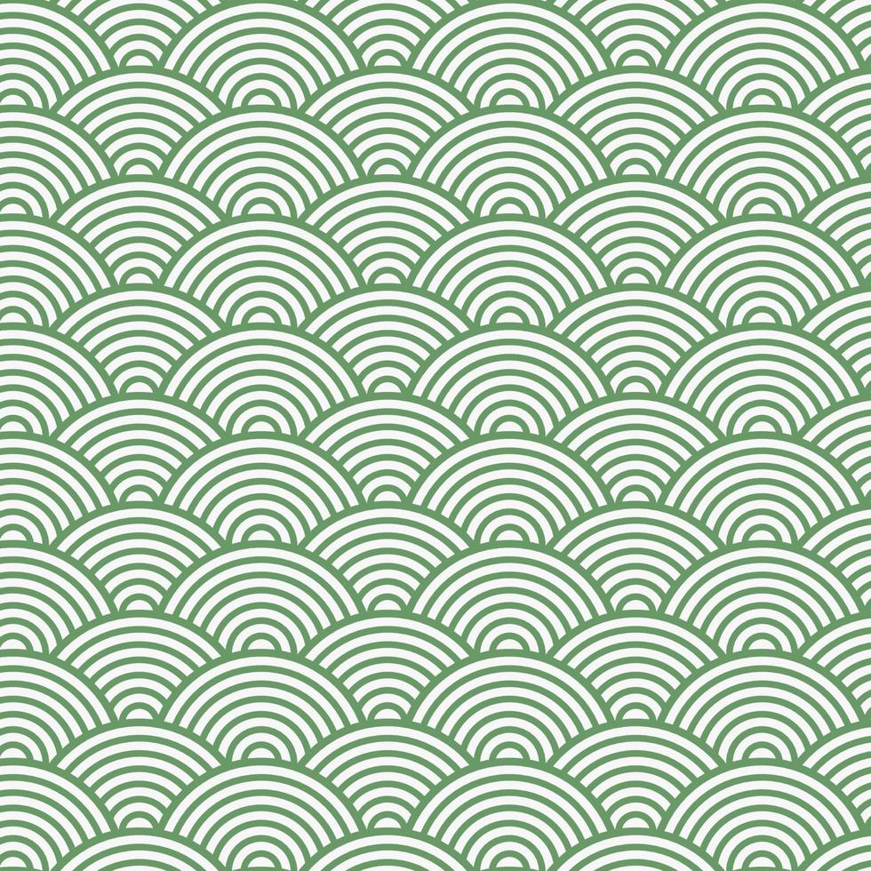 green japanese style seamless traditional pattern circles ornate for your design vector