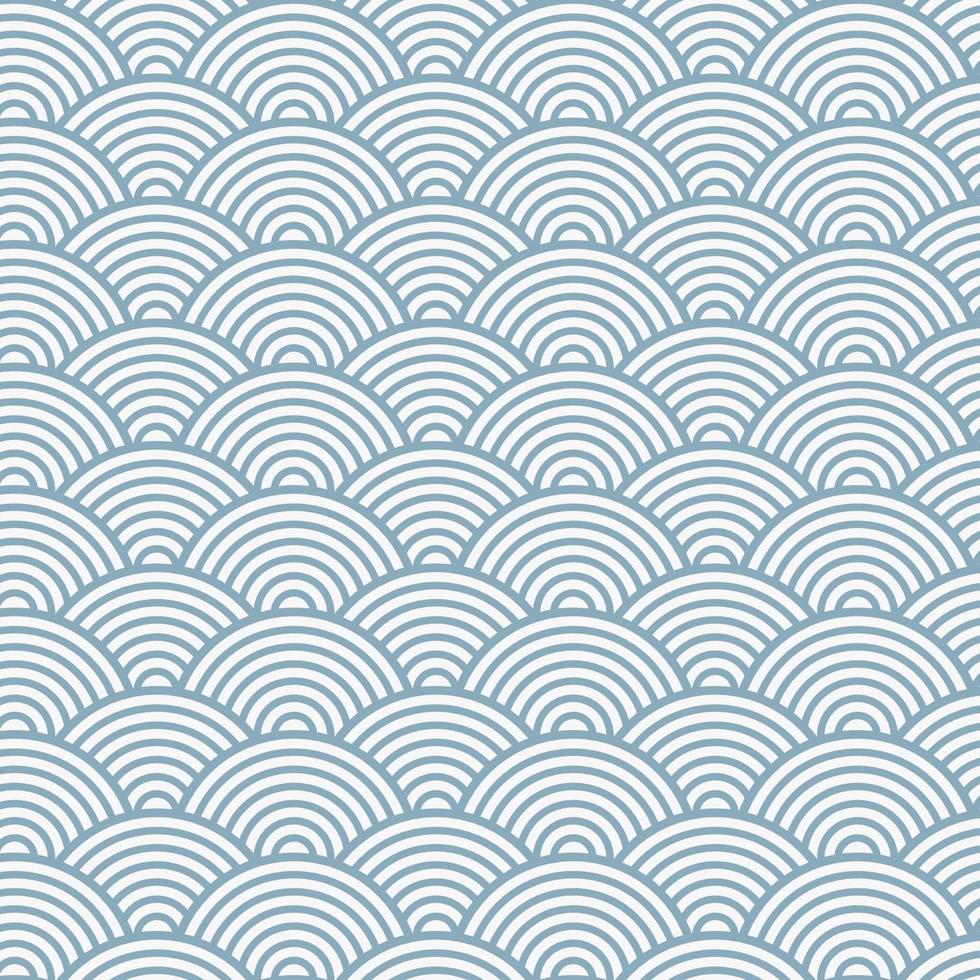 blue japanese style seamless traditional pattern circles ornate for your design vector
