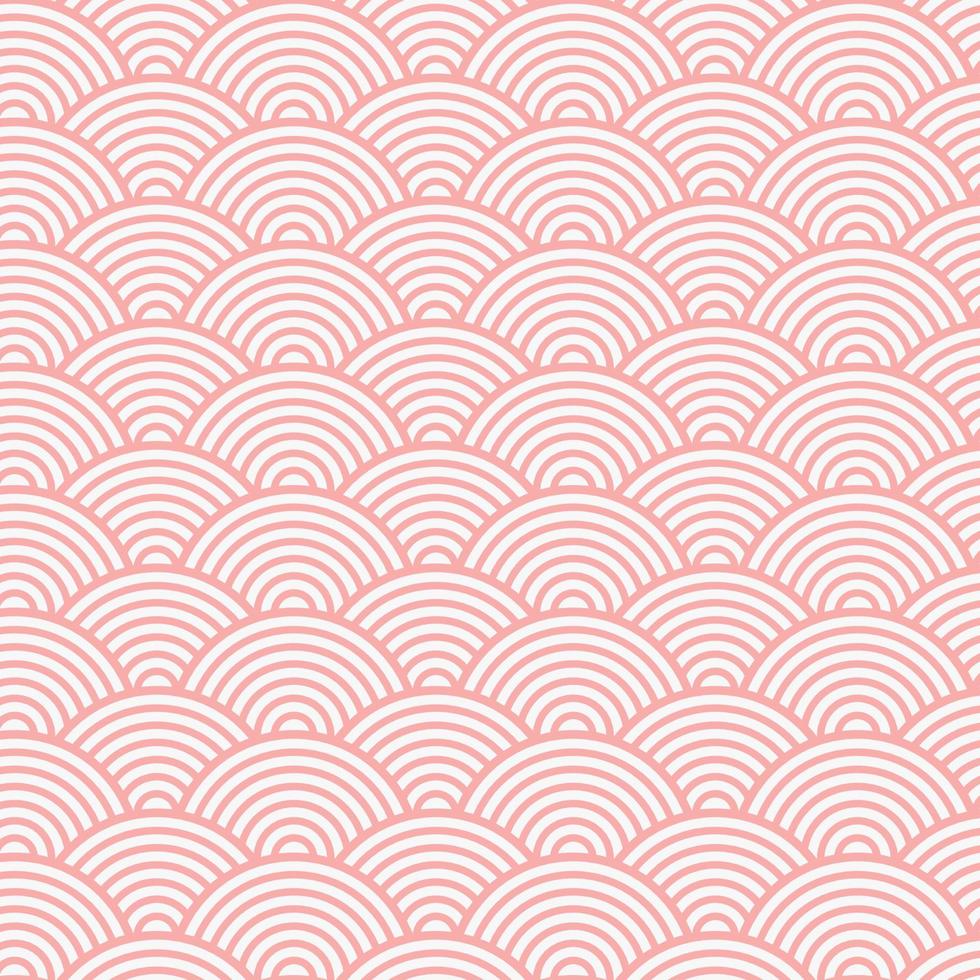 pink japanese style seamless traditional pattern circles ornate for your design vector