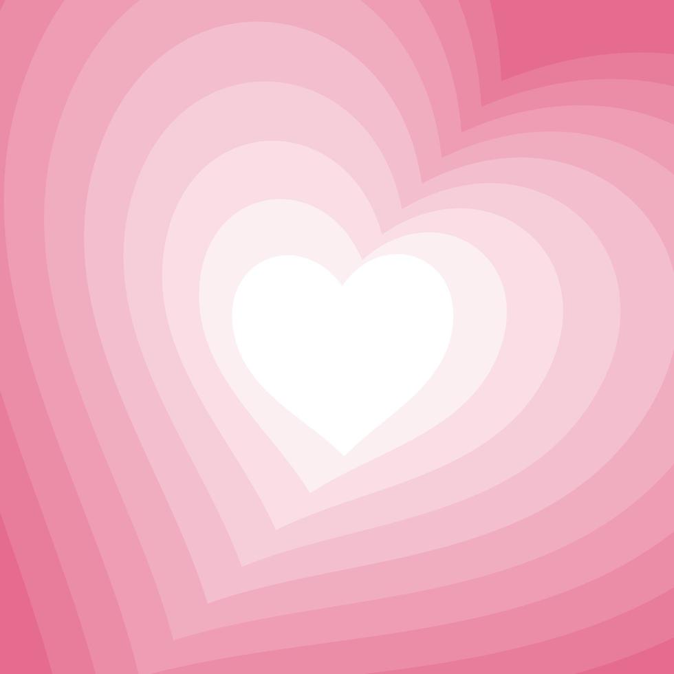 Valentines Day background with pink hearts design vector