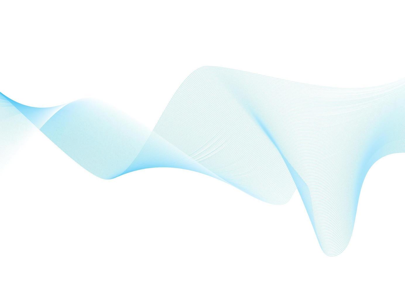 blue waves flow background vector
